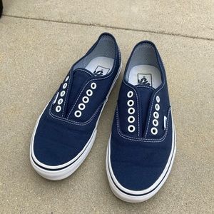 Navy Blue Vans !!
